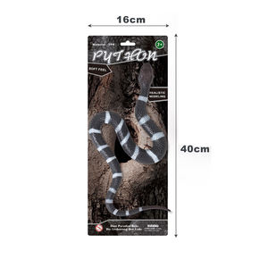 ของเล่นสัตว์เลื้อยคลาน 3 มิติ เหมือนจริง ทำจากวัสดุนุ่ม รุ่นงูหลายแถบ ทำจากยาง TPR สำหรับเด็ก - Product Image 1