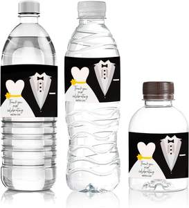 Etiquetas Personalizadas para Botellas de <span class=keywords><strong>Agua</strong></span> de Boda, Adhesivo de Agradecimiento, Envolturas Florales para Botellas de <span class=keywords><strong>Agua</strong></span>, Pegatina para <span class=keywords><strong>Cumpleaños</strong></span>, Baby Shower - Product Image 1