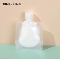 30ml 50ml 100ml Transparent Plastique Portable Lotion Liquide Shampooing Sacs Cosmétiques Voyage Emballage Bec Poche Sac Flip Top Couvercle