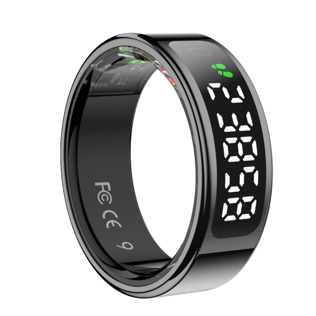 Waterproof Steel Smart Ring Fitness Tracker Android Exercise Rings with Heart Rate & Oxygen Detection for Sleep Smart Sleep Ring