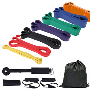 Heavy Resistance Eco-Friendly Durable Power Latex <b>Exercise</b> <b>Bands</b> Set Fitness Training Workout Tool Loop Bar Strength Training - Product Image 1
