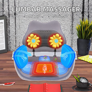 เบาะนวดตัวสำนักงานที่บ้านเบาะป้องกันเอวพร้อมที่นวดเอวและเบาะเก้าอี้พนักพิงหลังที่นุ่มสบาย - Product Image 2