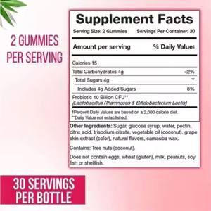 Gummies Probiotiques pour Femmes OEM ODM, Soins de Santé Féminine, Flore Vaginale Équilibrée, Gummies Probiotiques - Product Image 6