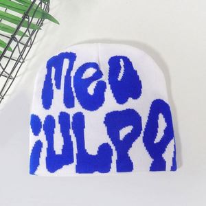 Bonnet Jacquard Y2K pour Hommes et Femmes, Style Hip Hop pour Festivals en Plein Air, Bonnets Personnalisables avec Broderie - Product Image 4