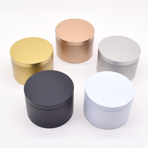 Groothandel op maat gemaakte lege groene roze witte zwarte ronde blikken van 10oz 12oz 14oz 16oz voor kaarsenwas, koekjes, thee en cadeaus - Product Image 3