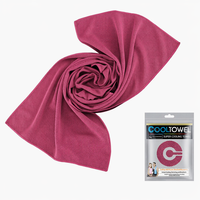Serviette de sport rafraîchissante en microfibre personnalisée avec logo pour l'été