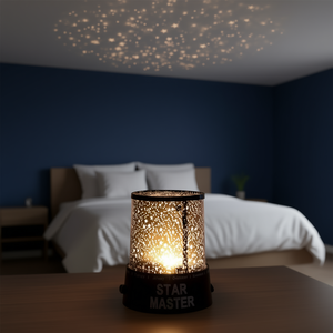 Projecteur d'étoiles Myrva Star Master, lumière de nuit LED, corps en plastique noir et métal, multicolore, éclairage intérieur à intensité variable - Product Image 2