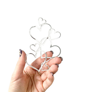 Honey And Sweetness <b>Acrylic</b> Heart Cake Decoration Valentine's Day Cake Topper 3333158 - Product Image 5