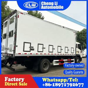 Sinotruk Howo day old chicken car transport trucks trasporto di bestiame e pollame van truck - Product Image 4