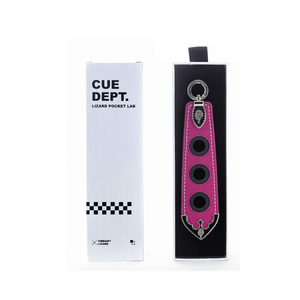 LIZARD Housse de protection en cuir à trois trous pour queue de billard avec rangement doublé en PU 1/2 Rod Box pour queue de billard Made China Model 3 Holes - Product Image 5