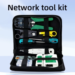 Kit d'outils de réparation réseau <span class=keywords><strong>RJ45</strong></span>/<span class=keywords><strong>12</strong></span>/11, kit d'outils réseau, pince à sertir, dénudeur, outil de test de câbles - Product Image 4