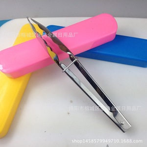 Pinces alimentaires en acier inoxydable de 9 pouces, multi-usages, pour la cuisson, la viande, le barbecue, durables, avec impression de logo - Product Image 2