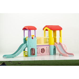 Trẻ em vui chơi giải trí công viên mẫu giáo trẻ em Playhouse sân chơi trong nhà thiết bị nhựa chơi nhà với <span class=keywords><strong>Slide</strong></span> - Product Image 1