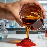 Fuzerong Liquide Ambré Foncé Viscose à Haute Pureté 100% avec Large Compatibilité des Solvants, Excellente Développement de la Couleur, Haute Efficacité