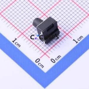 YTS-D003-3H Tactile Switch SMD,6x6mm Switch Single Pole Single Throw Round Button 2.6N Vertical Mount - Product Image 2