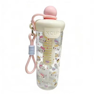 New Floating Plastic Cup Large Capacity Portable Straw BPA Free Leak-Proof Eco-Friendly Cute Outdoor Dishwasher Safe <b>Tea</b> <b>Infuser</b> - Product Image 4