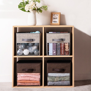 Clothing Organizer <b>Storage</b> Box Rectangle Foldable Lidless <b>Stackable</b> For Bedroom Closet <b>Drawer</b> Organization - Product Image 1