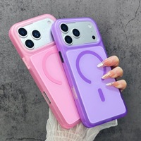 Coque de téléphone à plaque arrière magnétique interchangeable pour iPhone 17 Pro/18 Pro Max, étui antichoc en TPU+PC avec panneau arrière remplaçable
