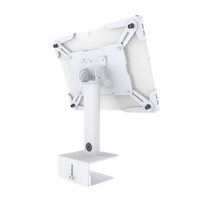 Support de tablette de bureau en métal réglable à fixation par pince, rotation à 360 degrés, capacité de charge de 20 lb, compatibilité VESA 75/100 mm, 180