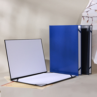 Porte-certificat A4 bleu personnalisable, dossier de protection pour diplôme avec impression de logo pour récompenses et remises de diplômes