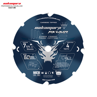 Japan Fiber Cerment Board Cutting 7-1/4 4T Circulaire Petite Lame De Scie Plaque De Plâtre PCD Lame De Scie