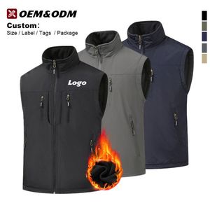 Chalecos de Hombre 100% Nailon, Reversibles, Sin Mangas, Aislantes, Prácticos, con Múltiples Bolsillos, para Invierno, Senderismo, con Cierre - Product Image 1