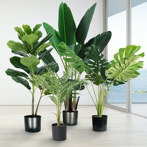 Bán Buôn Màu Xanh Lá Cây Cây Trong Chậu Giả Cọ Giả Ô Liu Tre Chuối Cây Nhân Tạo Lụa Cây Nhân Tạo Cho Trang Trí Nội Thất Trong Nhà - Product Image 6