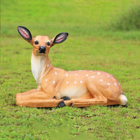 Statue de cerf Sika en résine, résistante au gel, grande taille, pour extérieur, réaliste, pour tourisme rural et sites écologiques
