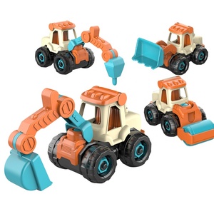 Mini Vehículo de Ingeniería de Simulación, el Niño Comenzó a Ensamblar y Desmontar el Coche de Juguete con Tornillos, Coche de Ingeniería Desmontable para Niños - Product Image 1