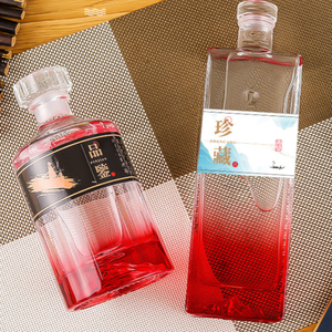 Wholesale Empty Whiskey Brandy Gin <strong>Vodka</strong> 500ml Wine Glass 750ml Bottles - Product Image 2
