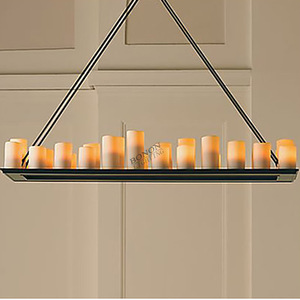 Tùy Chỉnh Nghệ Thuật Hiện Đại Trang Trí Nội Thất Thiết Kế Rắn Brass Vòng Mô Phỏng Nến Ánh Sáng Mặt Dây Chuyền Đèn Trần Với <span class=keywords><strong>LED</strong></span> Đèn Chùm Tại Chỗ - Product Image 2