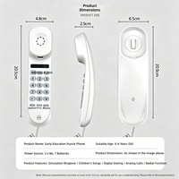 Téléphone parlant simulé pour l'éducation précoce des bébés, jouet musical de simulation, puzzle, aide pédagogique Montessori