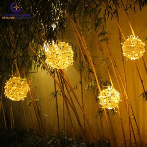 Cây treo ngoài trời 3D Khổng lồ LED tròn Giáng sinh bóng IP65 được đánh giá trong ấm trắng xanh đỏ xanh hồng - Product Image 4