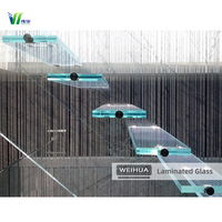 Verre feuilleté trempé de sécurité de haute qualité Prima Modern pour rampes d'escalier de villa avec garantie de 5 ans