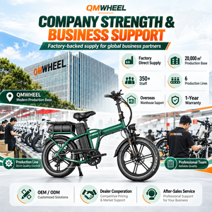 จักรยานไฟฟ้า QMWHEEL F30 Ultra UK Stock E Bike ขนาด 20 นิ้ว พับได้ กำลังไฟ 250W 48V แบตเตอรี่คู่ 70Ah ระยะทางไกล - Product Image 6