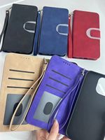 Fundas para Teléfono Móvil para iPhone 18 16 15 Pro Max 14 Plus 17 Air, Funda Tipo Cartera con Tapa Magnética, Tarjetero, Funda de Cuero con Cordón