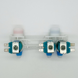 Válvula solenoide de entrada de agua para lavadora de tambor 33090102 5W, DC12V, dos entradas, tres salidas - Product Image 2