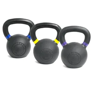 RIAO Gravity Black Cast Iron Powder Coated Kettlebell