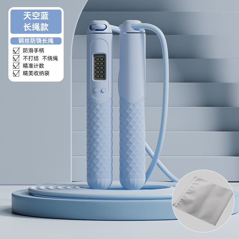 สีฟ้า - เชือกยาว [บรรจุภัณฑ์ถุงเก็บของ]