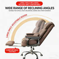 Chaise de bureau ergonomique moderne à dossier haut Boss, confortable pour les longues sessions d'ordinateur, canapé inclinable, siège décontracté pour la maison et le bureau