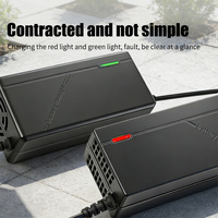 Chargeur de batterie EV 48V3A AC/DC, charge rapide intelligente pour batteries au lithium de vélos électriques