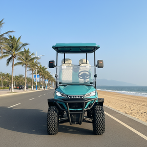 Voiturette de golf électrique au lithium personnalisable 4 places 48 V de qualité supérieure avec personnalisation gratuite de la couleur et du logo pour usage en resort ou sur le parcours - Product Image 2