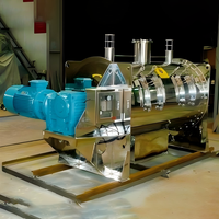 Mélangeur à pales rotatives en acier inoxydable série LDH avec pompe pour le mélange de poudres chimiques, d'additifs alimentaires et de matériaux secs industriels