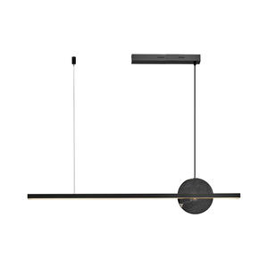 Lustre de salle à manger moderne minimaliste en cuivre et marbre, luminaire suspendu géométrique haut de gamme pour îlot de bar, lumière de luxe - Product Image 4