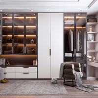 Profils d'extrusion en aluminium thermolaqué, cadres métalliques personnalisés modernes et minimalistes de luxe pour portes de placards et armoires en verre