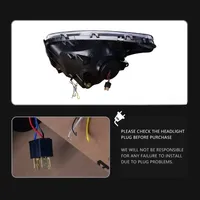Kit de conversion de phares LED pour Toyota RAV4 2001-2002, avec feux de jour (DRL) et clignotants séquentiels.