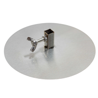 Plaque de cuisson carrée en acier inoxydable 304 (2 pièces) pour brochettes de 8-10 mm, idéale pour shawarma, viande empilée, barbecue au charbon de bois, camping en extérieur