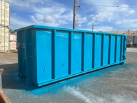 Déchets de construction à grande échelle Roll Off Dumpster Hook Lift Container Skip Bin
