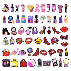 แฟชั่น<span class=keywords><strong>หมาย</strong></span>ถึงสาวสวยสไตล์สีชมพู Preppy รองเท้ายางอุปกรณ์ตกแต่งเทรนด์เฉลี่ยสาวสวยรองเท้าสีชมพูอุดตันเสน่ห์ - Product Image 4