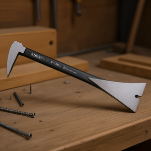 Extractor de clavos Stanley de 8 pulgadas (20 cm) con gafas de seguridad y advertencia para uso en carpintería - Product Image 3